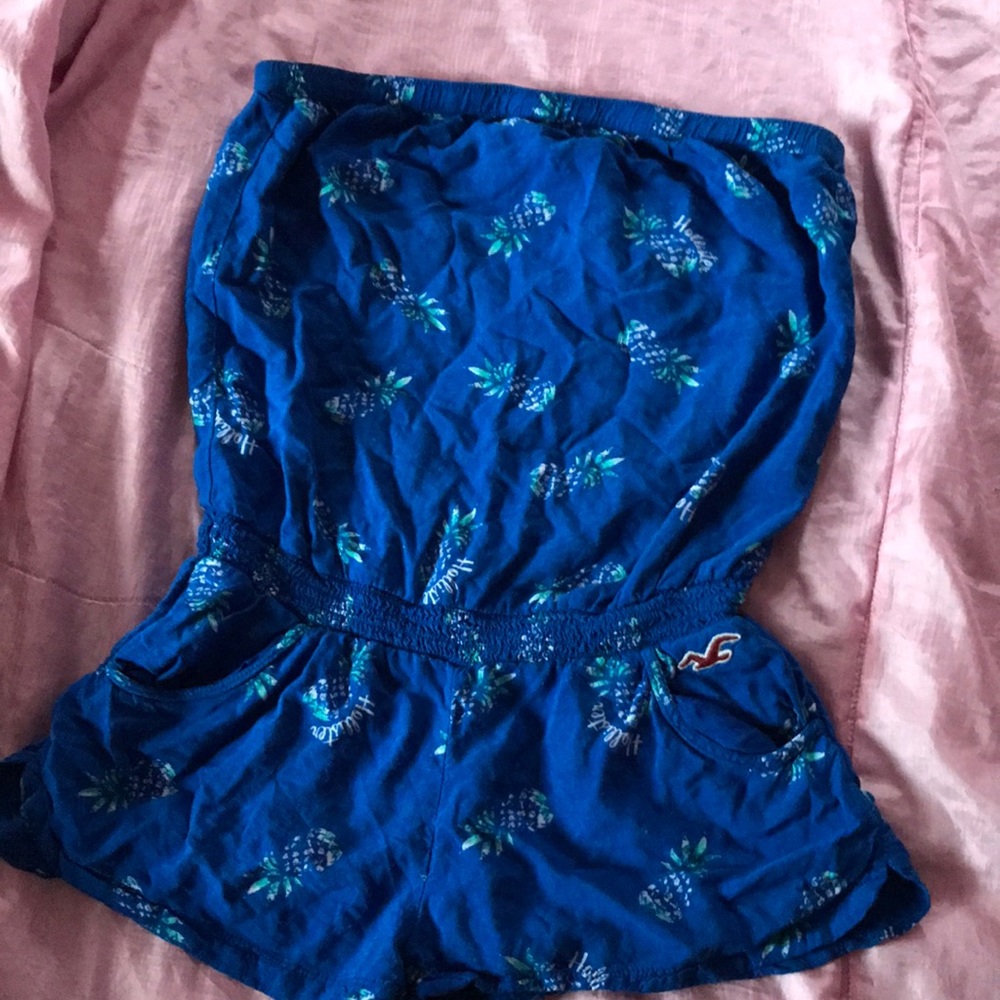 Hollister blue Romper.